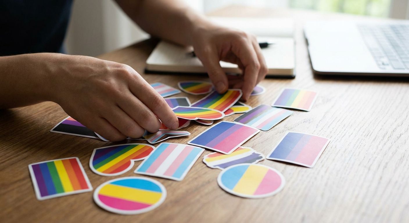 How to pick a pride flag sticker that matches your identity