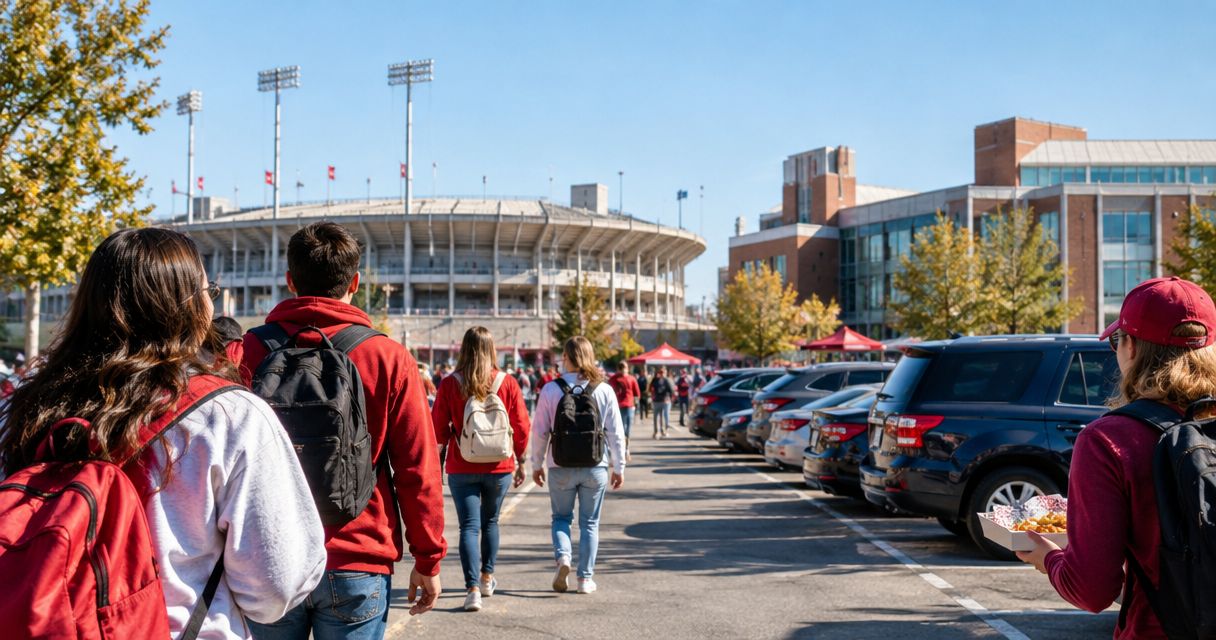 IU football parking lots ranked by proximity to campus dining