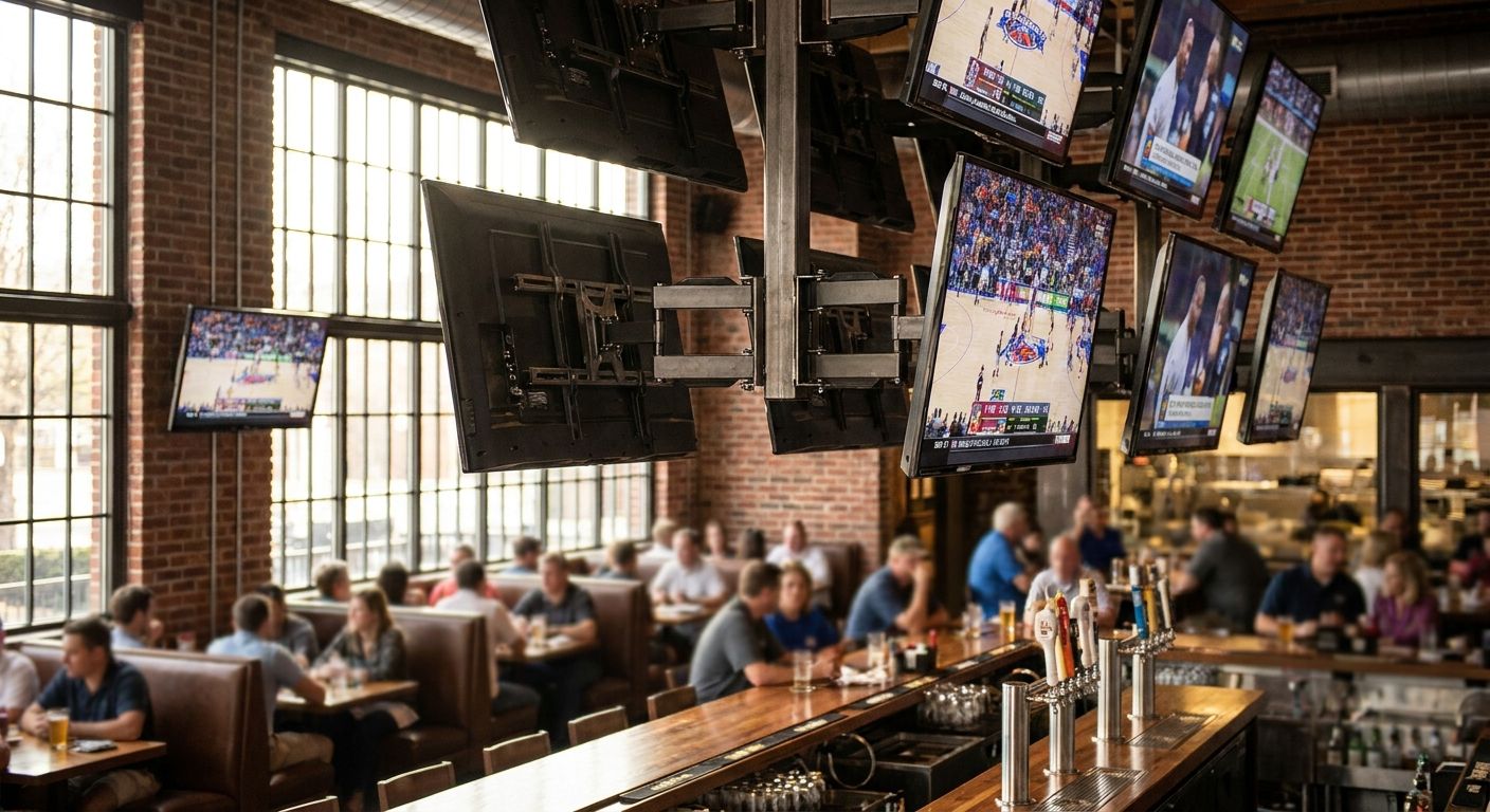 Best TV mounts for a multi-screen sports bar setup