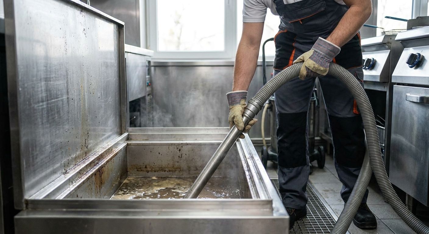 Grease trap cleaning for restaurants and commercial kitchens