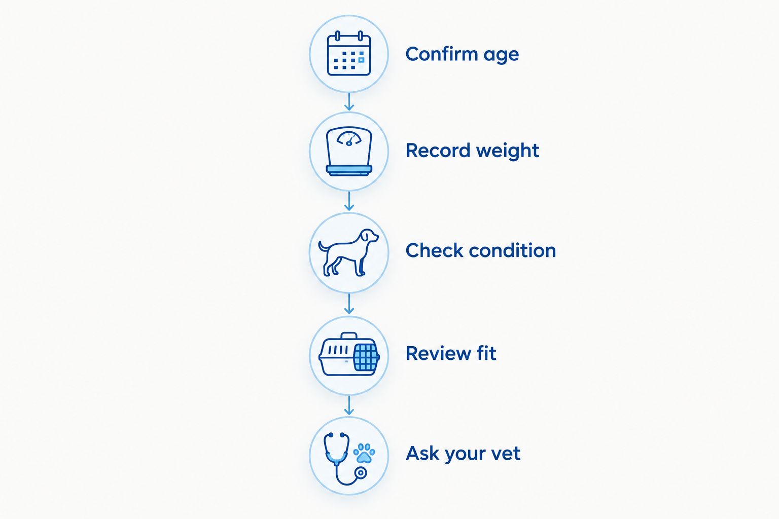 Five steps for tracking a French Bulldog puppy's growth and discussing changes with a veterinarian.