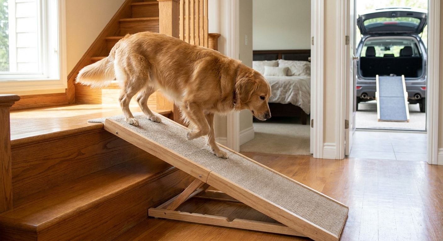 How to choose a dog ramp for stairs, beds and cars