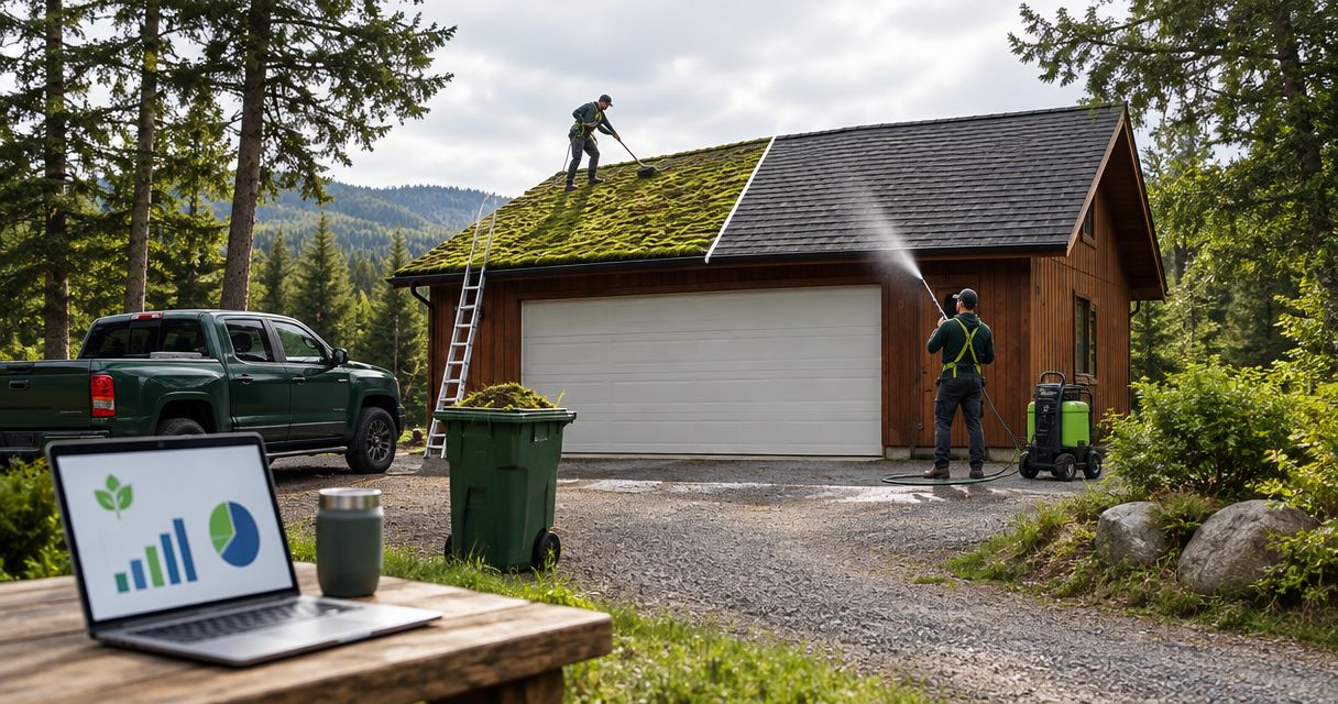 How much does eco-friendly moss removal cost compared to standard treatments?