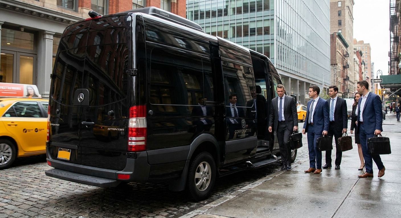 Roadshow transportation for corporate teams in NYC