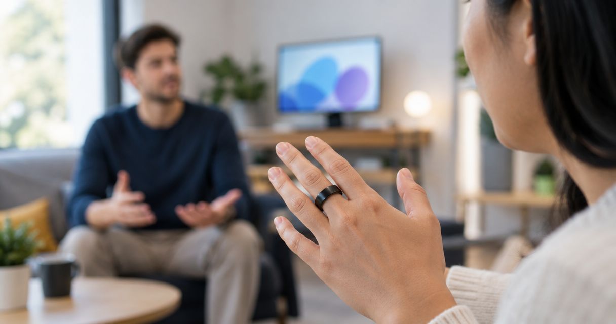 Can a smart ring pick up voice from across a room?