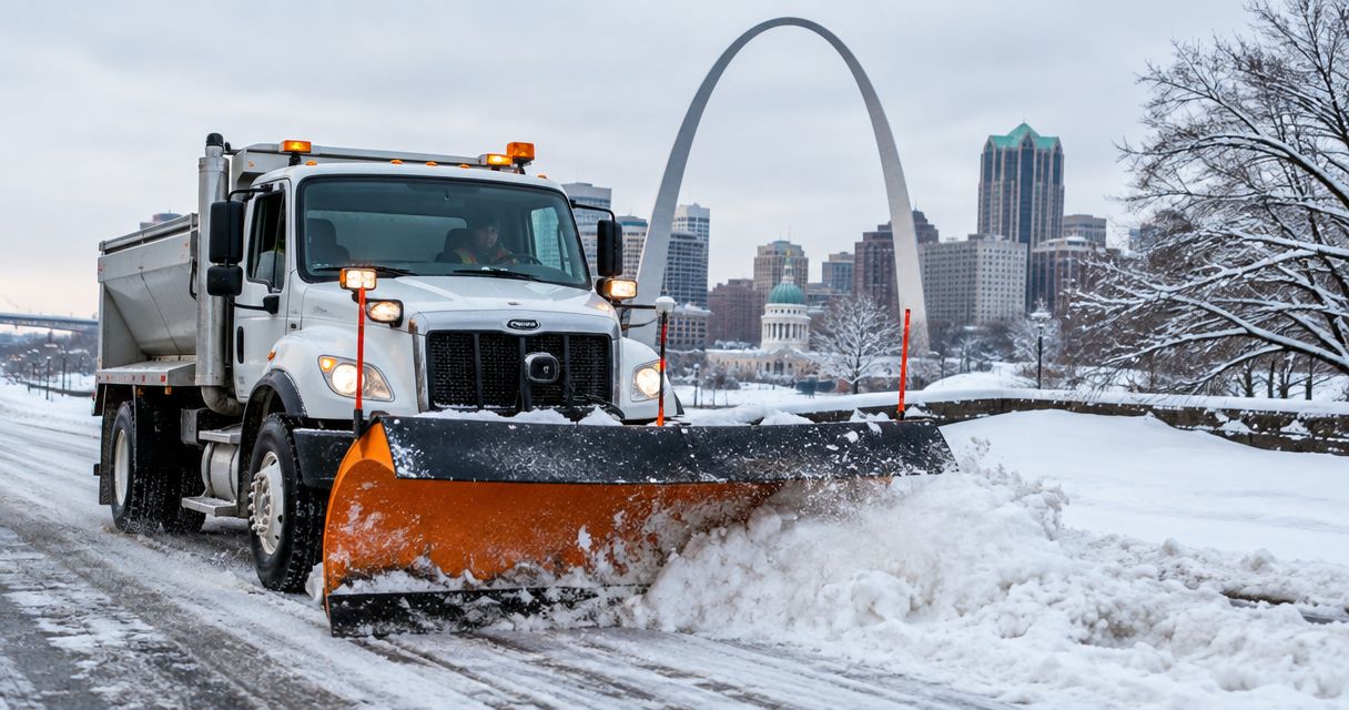 How do I apply for seasonal snow plow driver jobs in St. Louis?
