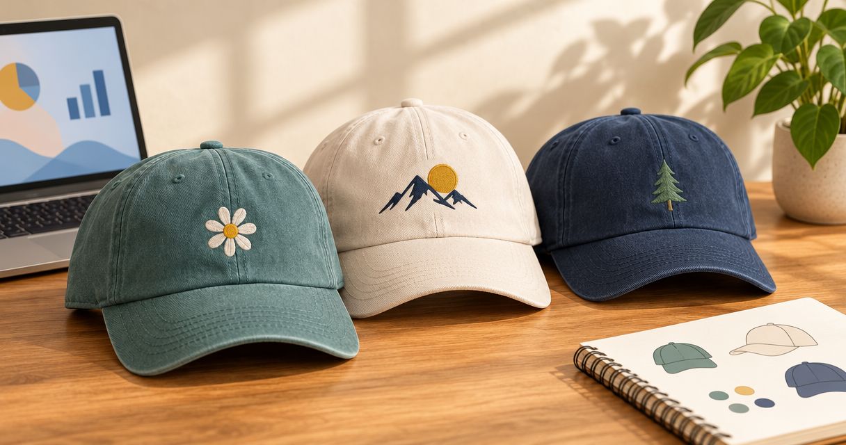 Custom hats with no minimum for small business teams