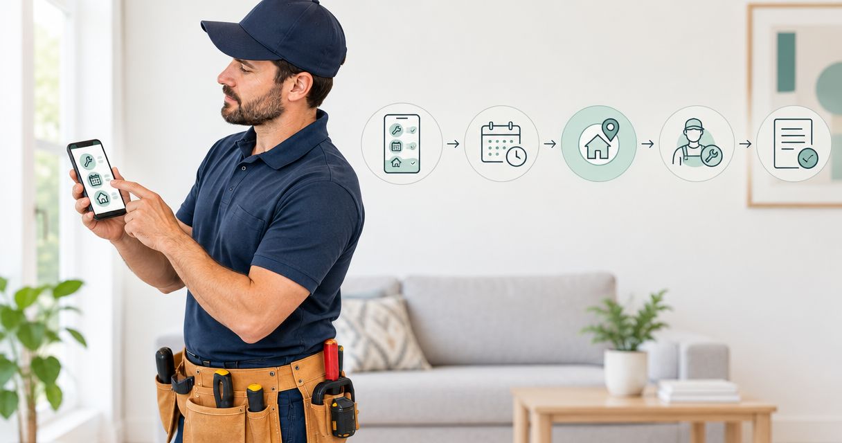 Online booking to a confirmed repair visit: 2026 workflow