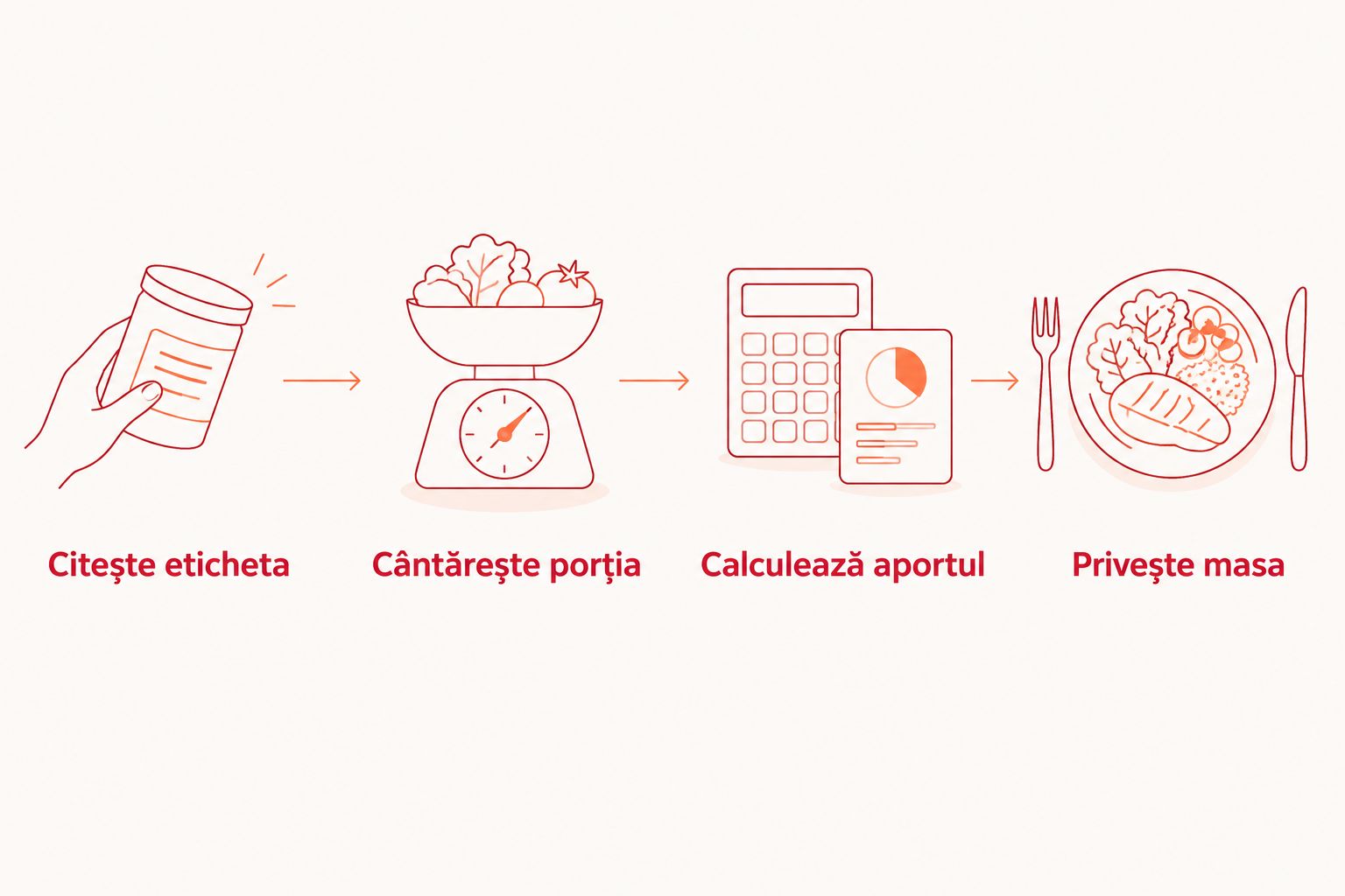 Patru pași pentru verificarea proteinelor dintr-o porție de zacuscă și din întreaga masă.