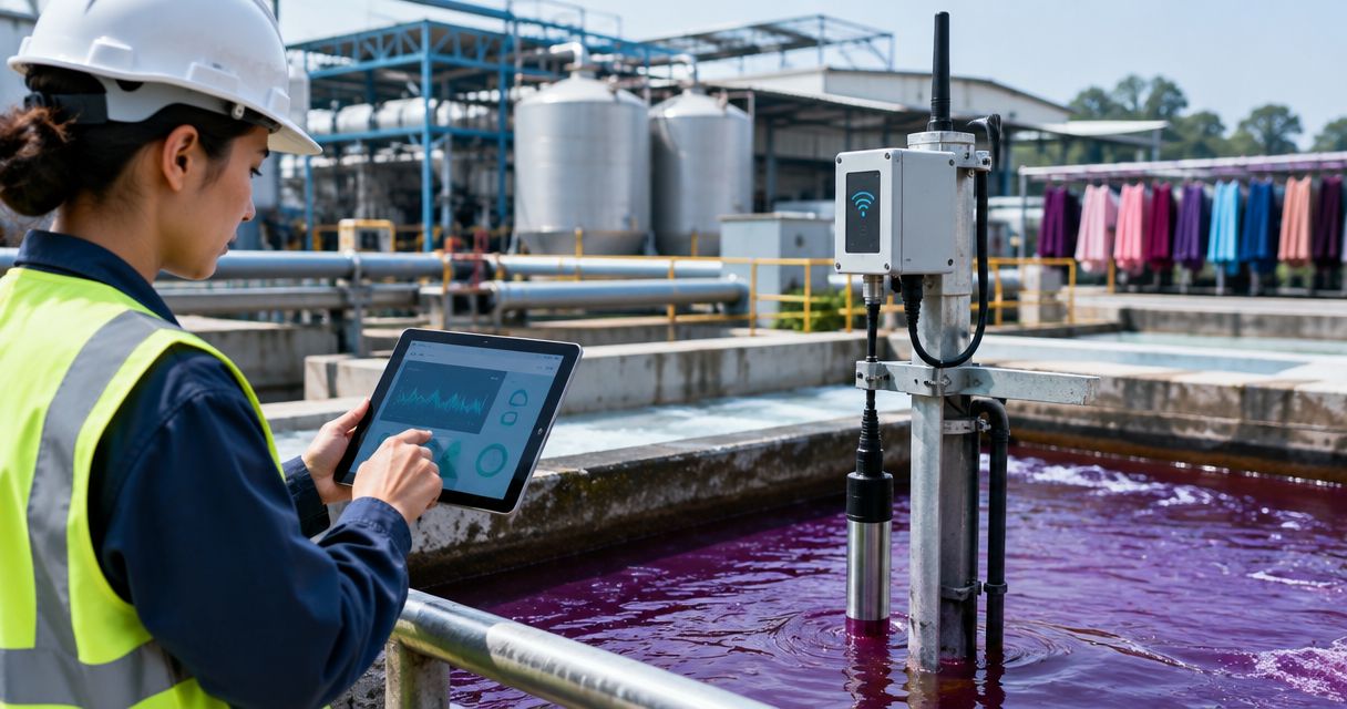 Best IoT platform for textile dye house effluent monitoring