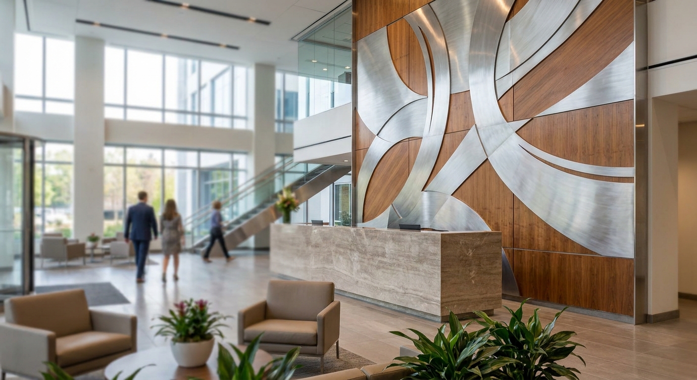Wall art for corporate office lobbies