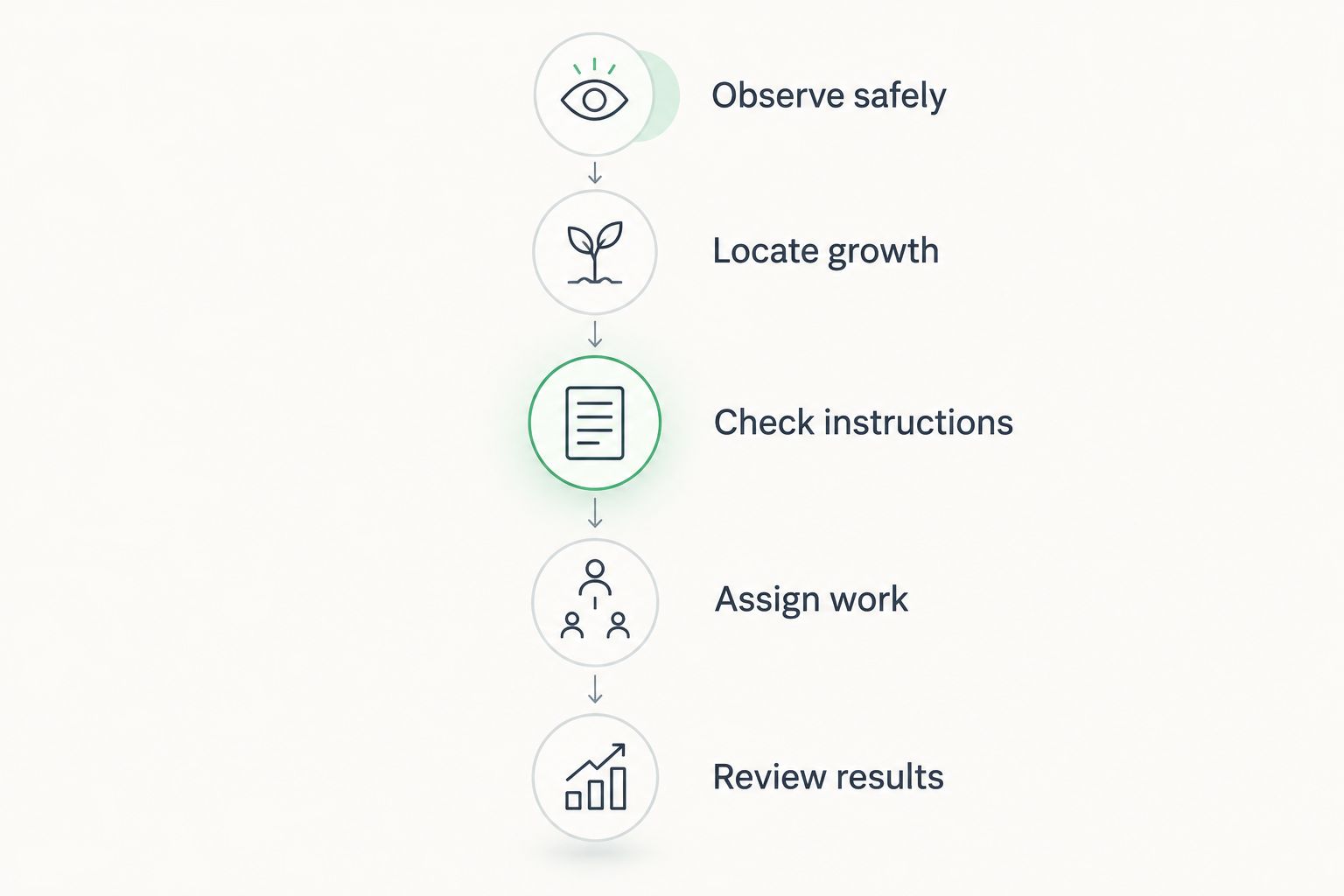 Steps for assessing moss around solar panels and assigning cleaning or inspection work