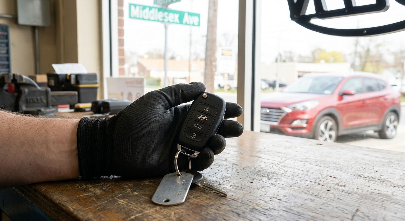 Car key replacement for Hyundai vehicles in Middlesex County