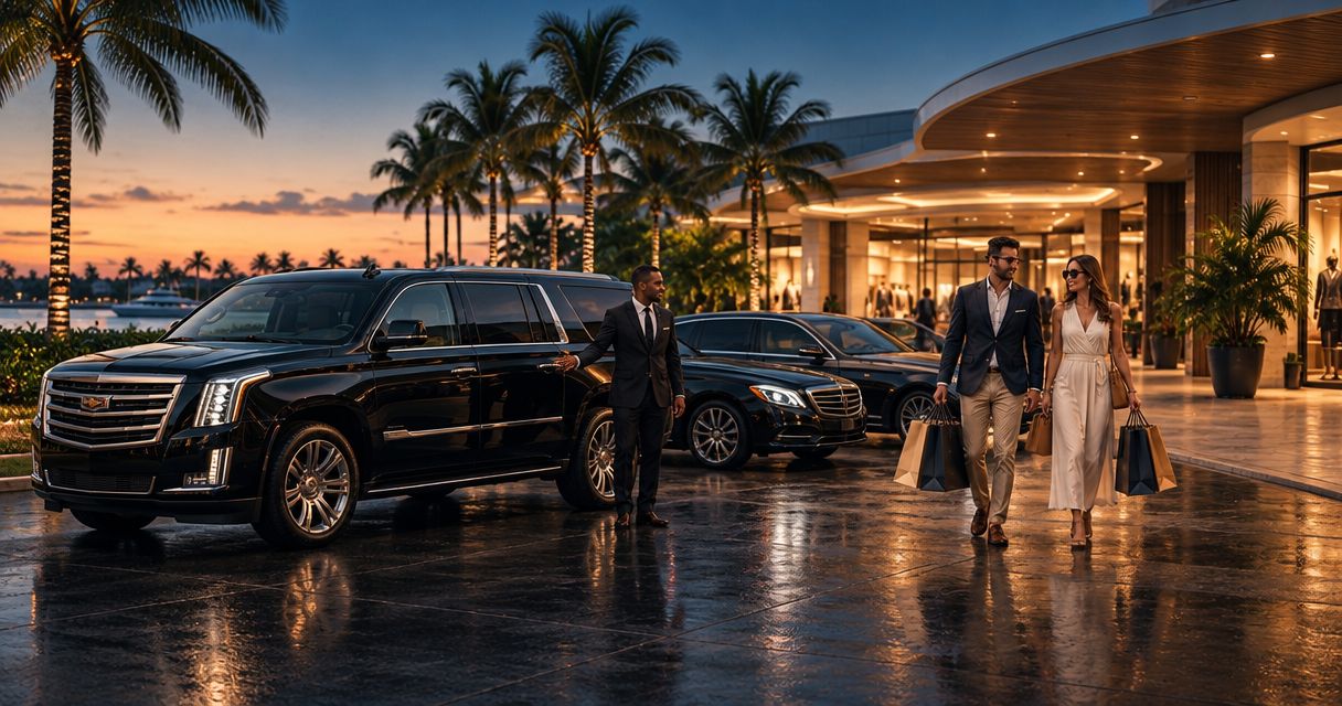 Best car service options for Palm Beach shopping and leisure trips