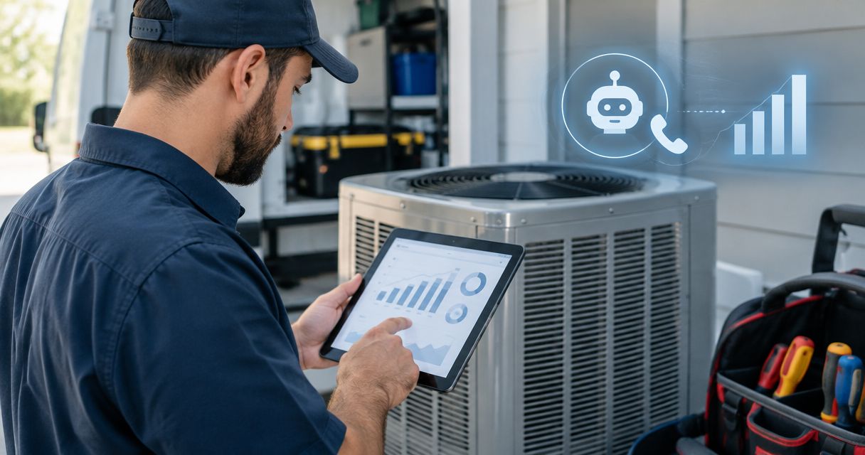 How do HVAC companies measure ROI on AI answering services?