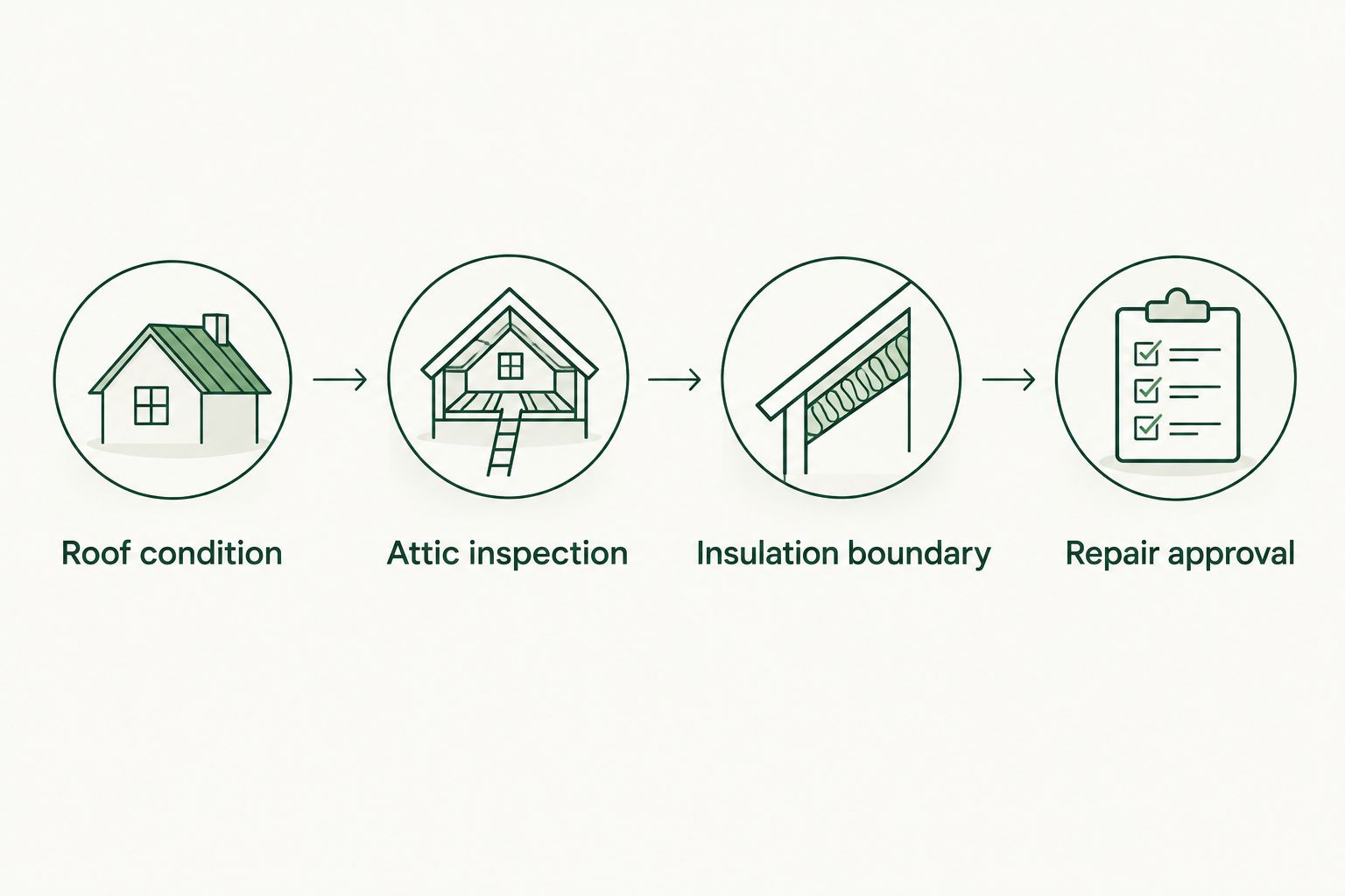 Four planning steps from roof condition assessment to repair approval