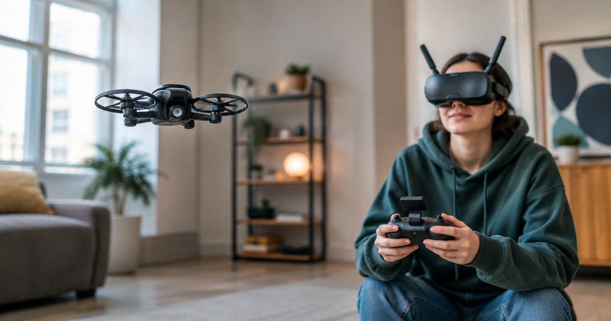 Can beginners fly FPV drones indoors without crashing?