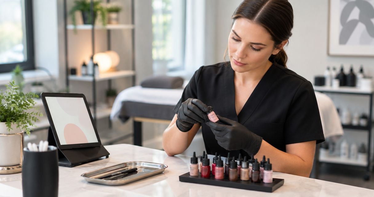 Can estheticians buy PMU pigments without a tattoo license?
