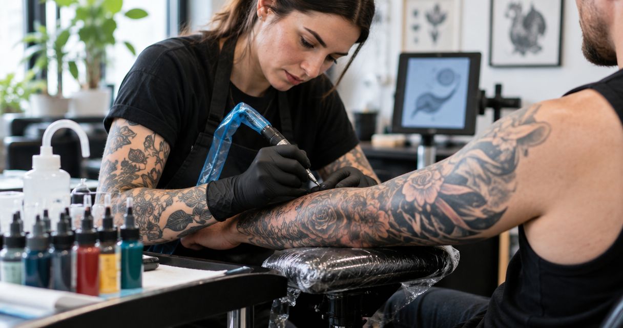 How much tattoo ink does a full sleeve tattoo use?