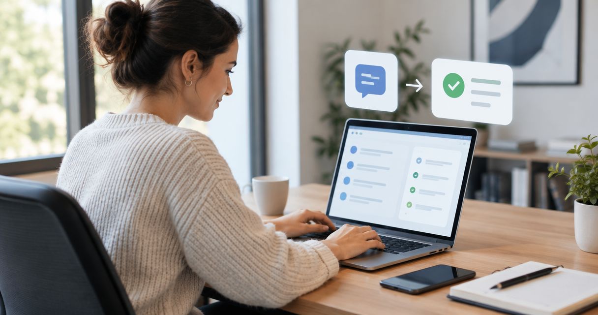 Can a CRM automatically create tasks from customer replies?