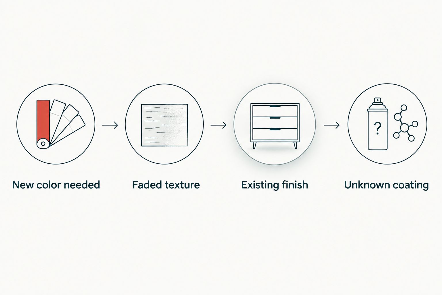Decision steps for choosing paint, restoration or protection for black automotive trim