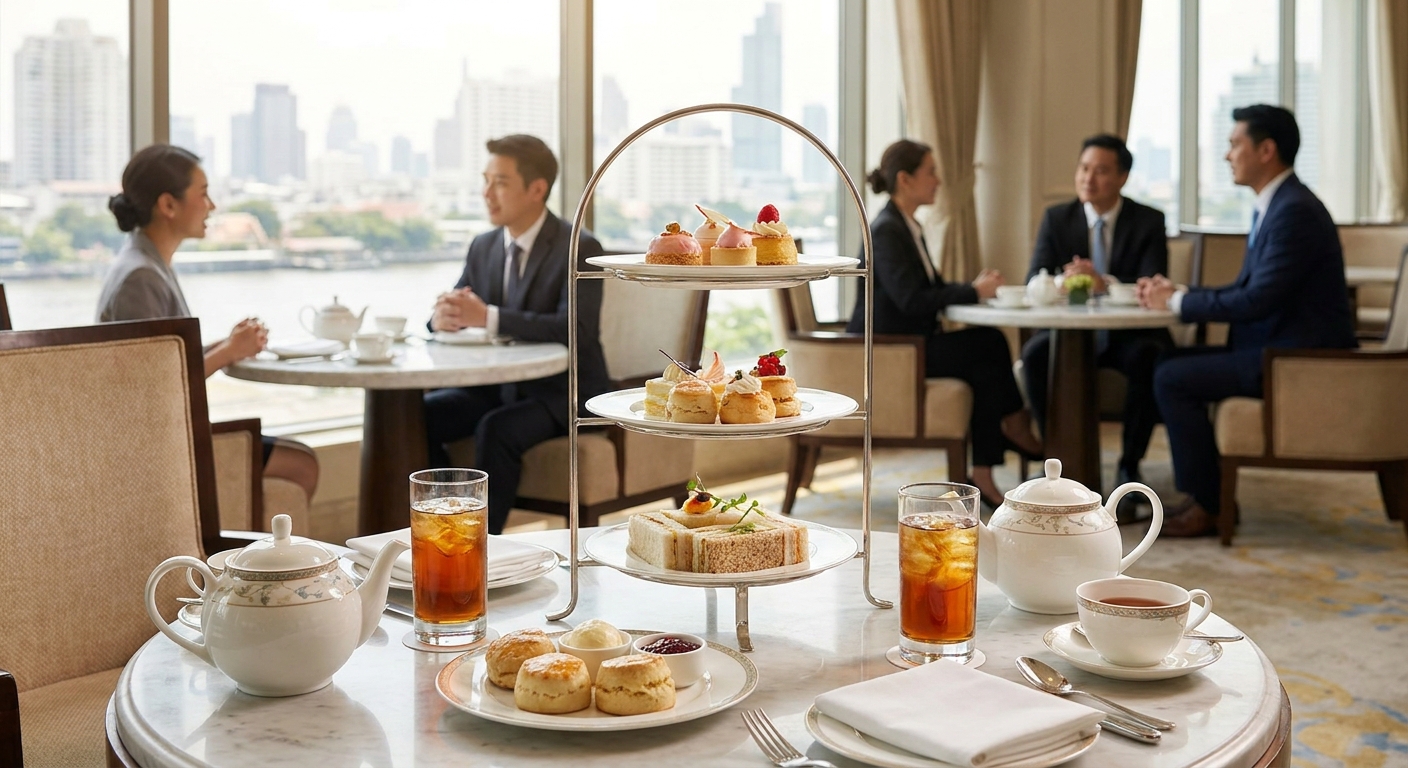Best hotel high tea set for afternoon meetings Bangkok