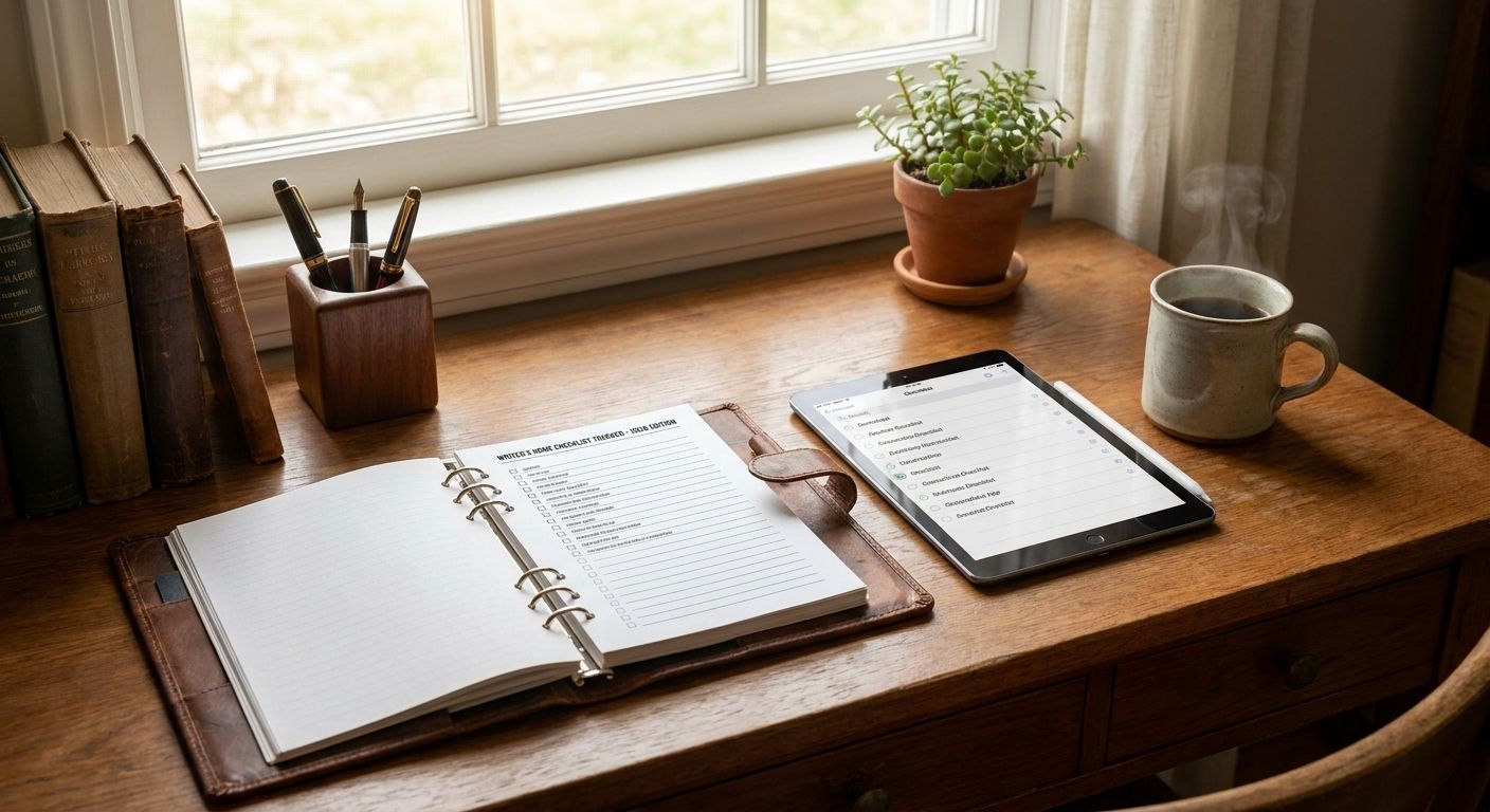 Best writers' homes checklist trackers in 2026
