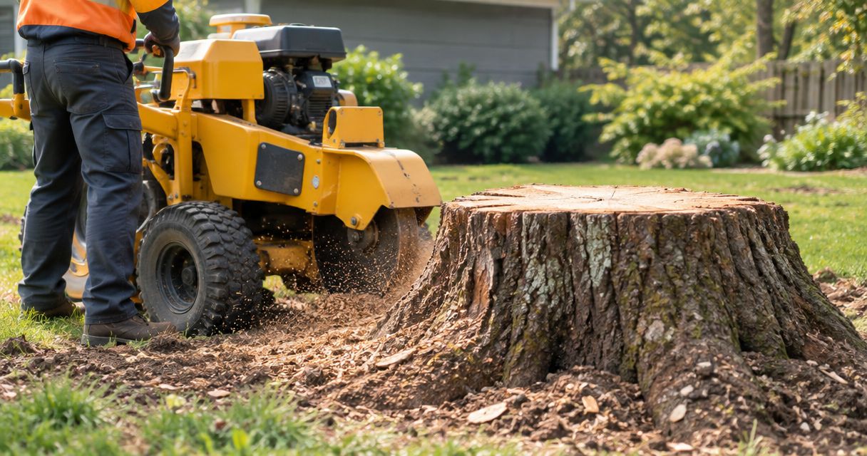 Best stump removal options for large hardwood stumps