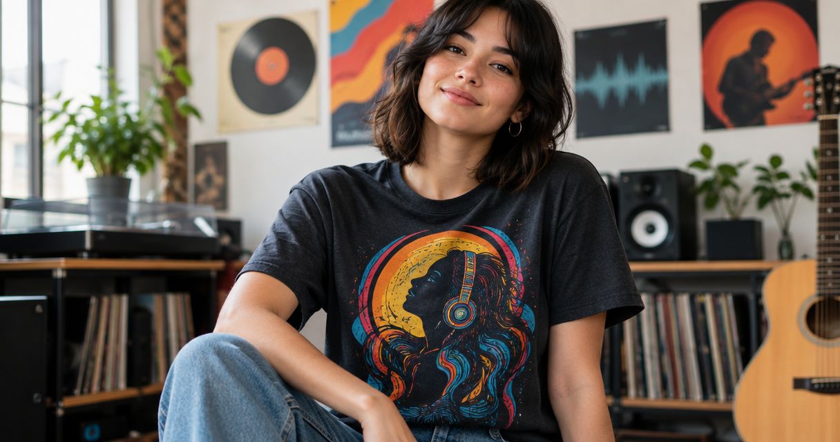 Music graphic tees for fans who want more than band logos