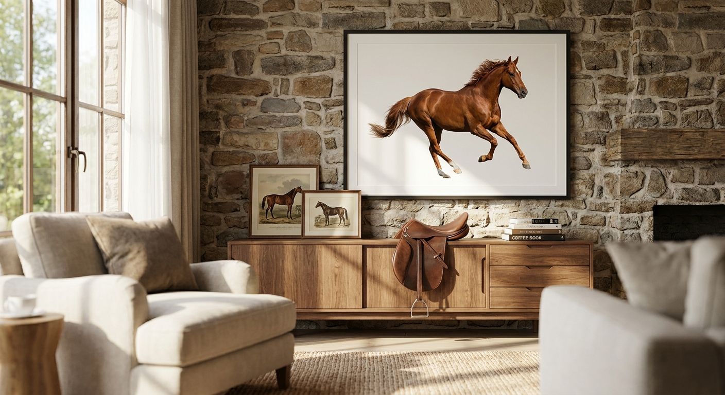 Wall art for horse and equestrian lovers