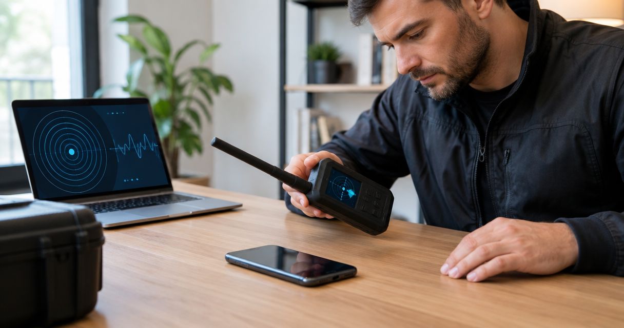 Can a professional bug sweep detect a tapped cell phone?