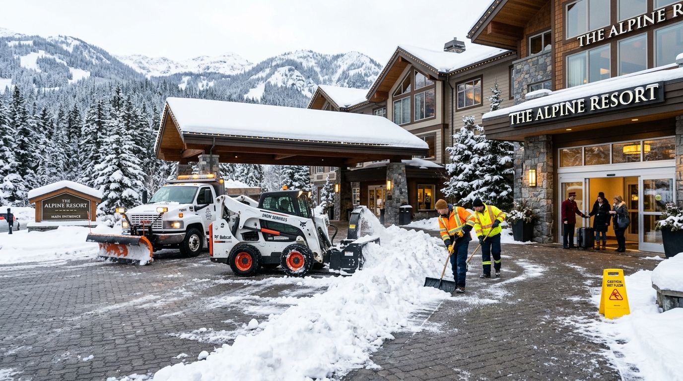 Snow removal for hotels: complete 2026 guide
