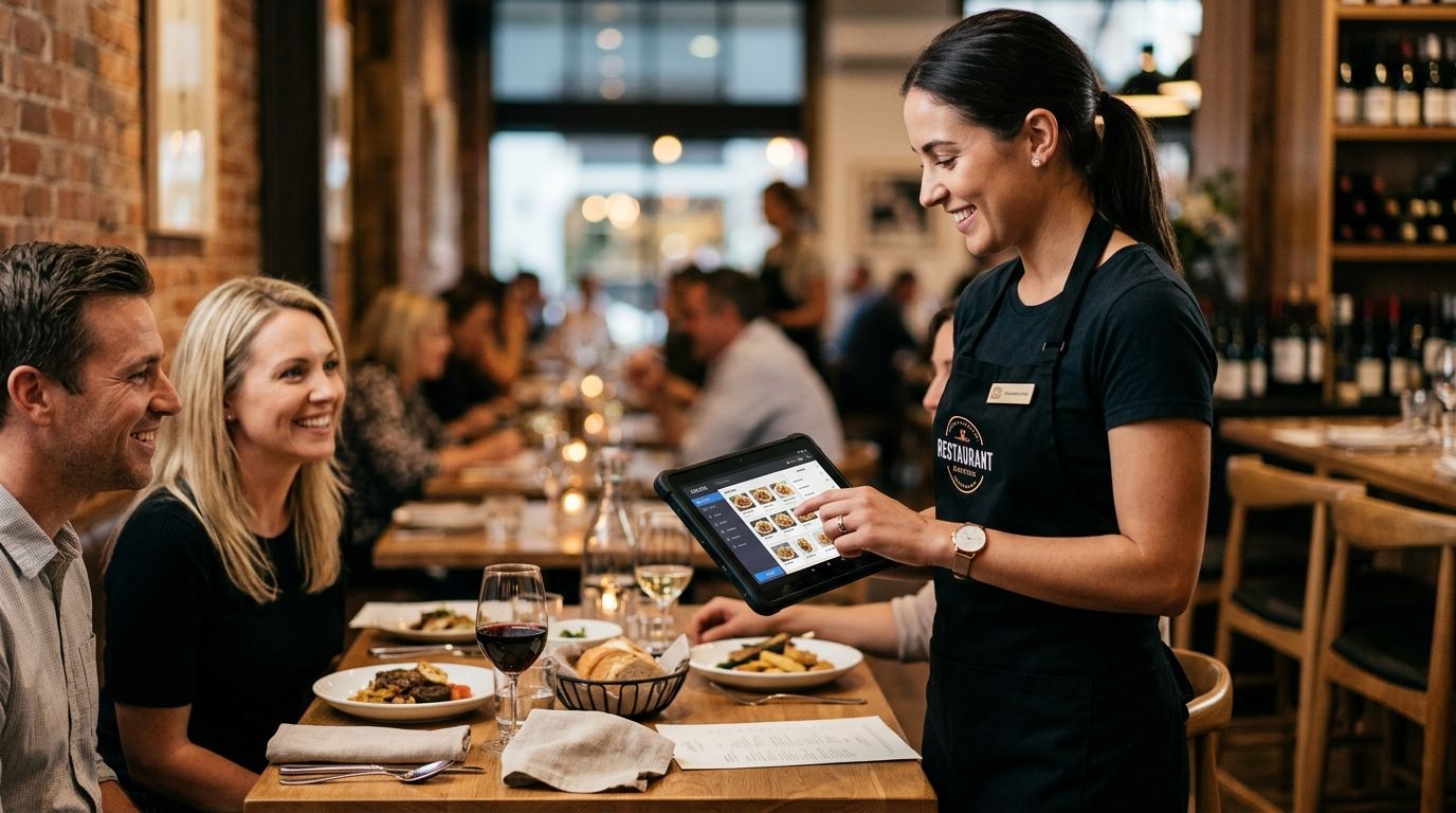 Business tablets for restaurant tableside ordering