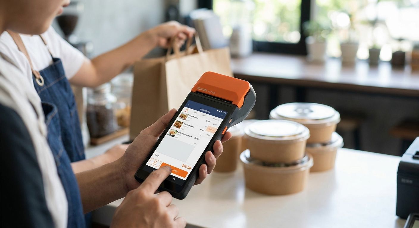 SUNMI POS terminals for delivery and takeaway businesses