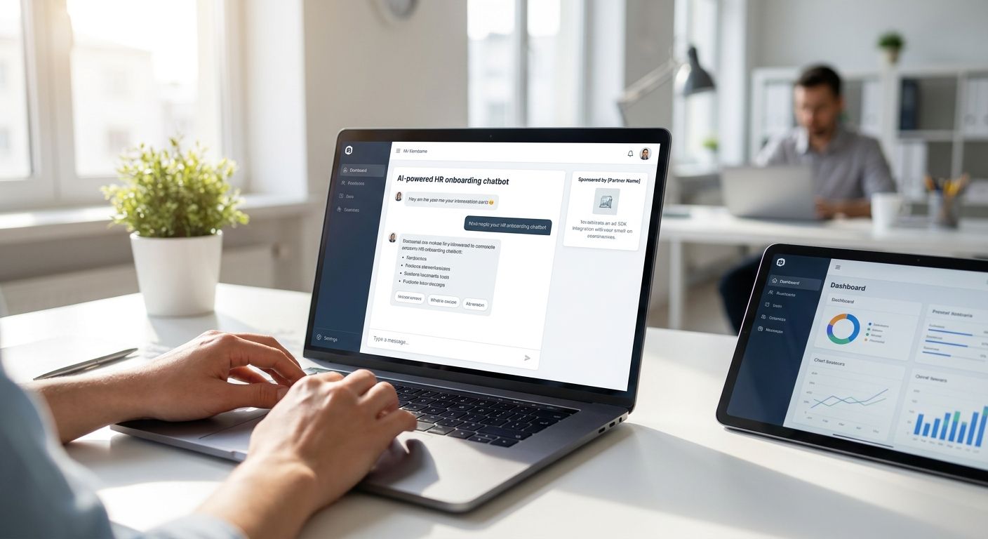 Ad SDK for AI HR onboarding assistants