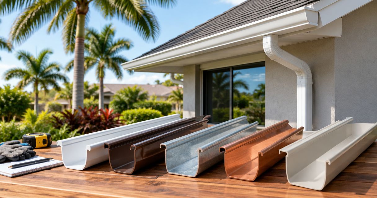 Best gutter materials ranked by cost for Florida homeowners 2026