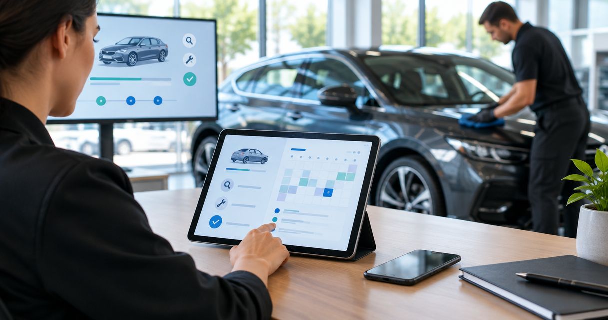 How to connect trade-in appraisal scheduling to pre-sale detailing