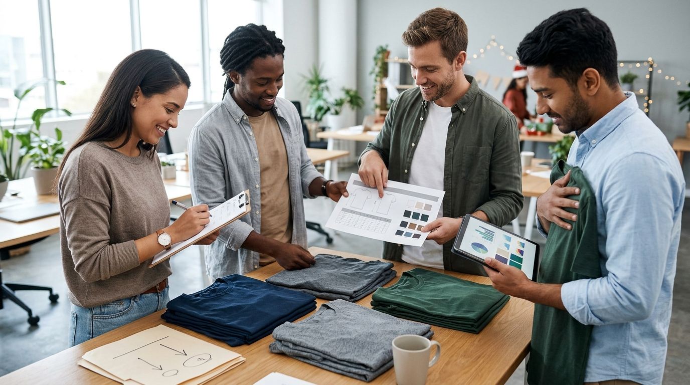 How to organize a group shirt order for your office party