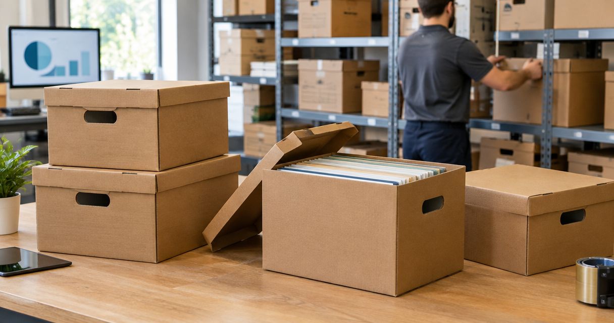 Best brown corrugated file boxes for warehouse storage 2026