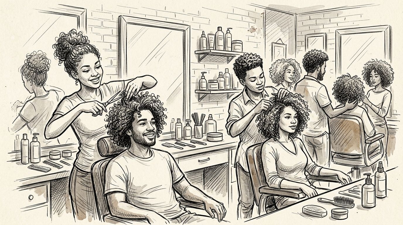 Best barbershops for curly hair near me