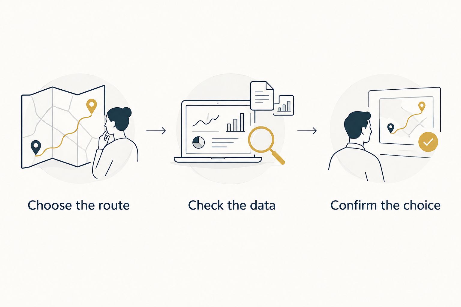 Three steps for preparing a route-based graduation gift