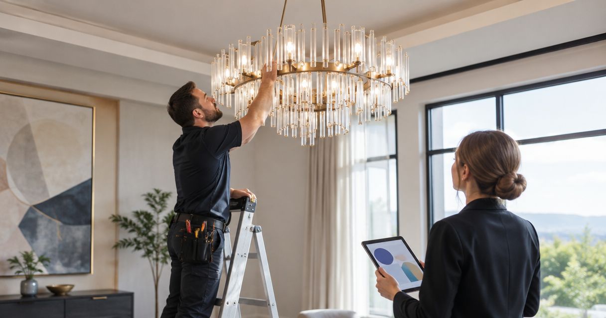 Chandelier installation for interior designers: complete 2026 guide