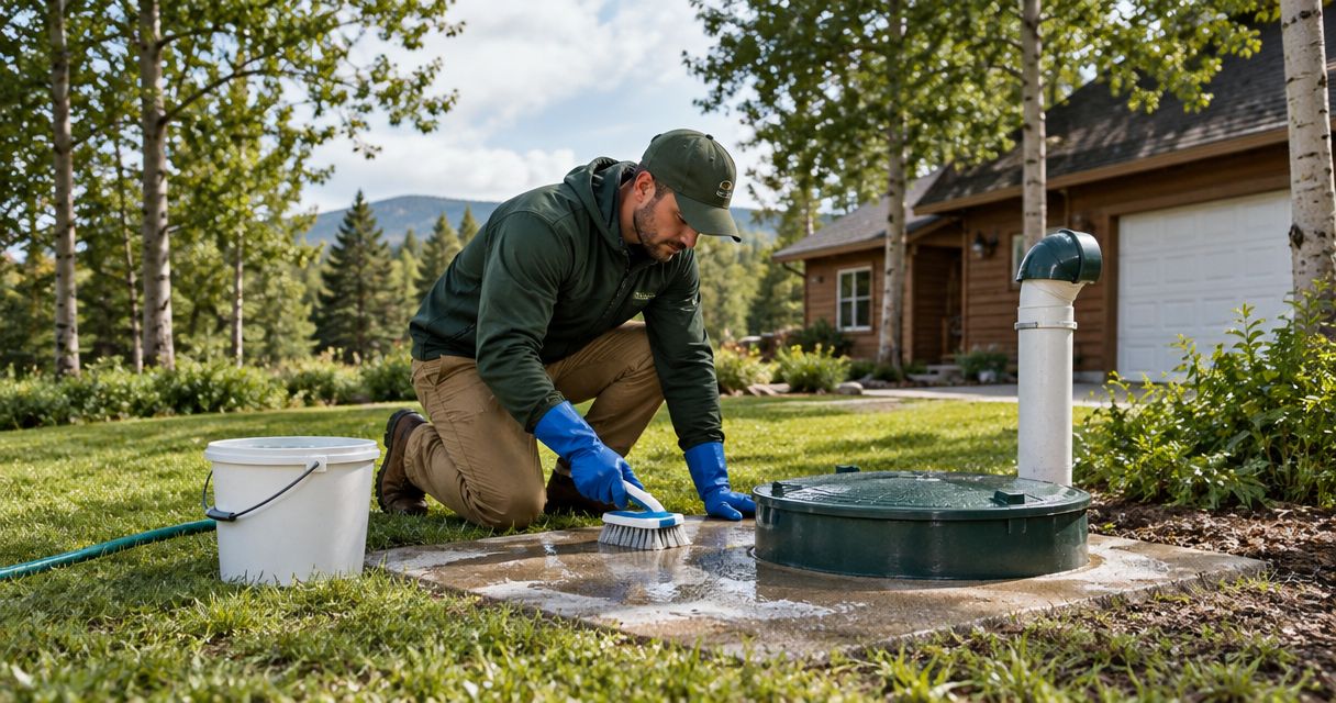 How to clean exterior surfaces near a well or septic system safely