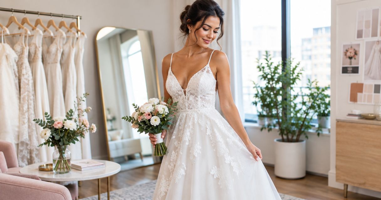 Wedding dresses for short-engagement brides: complete 2026 guide