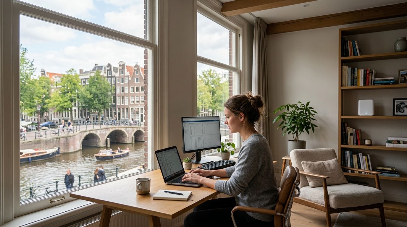 Fast-internet apartments for rent in Amsterdam for remote workers