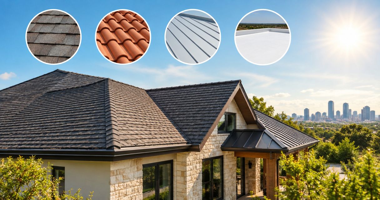 Best roof types for hot Texas climates compared