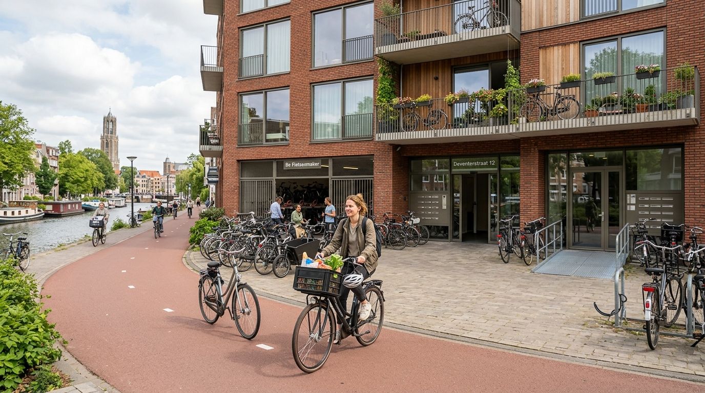 Bike-friendly apartments for rent in Utrecht