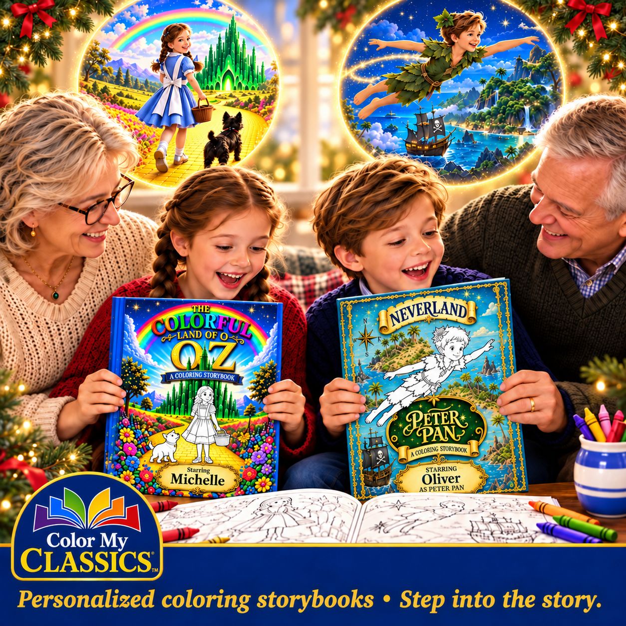 Personalized gifts for grandchildren at Christmas