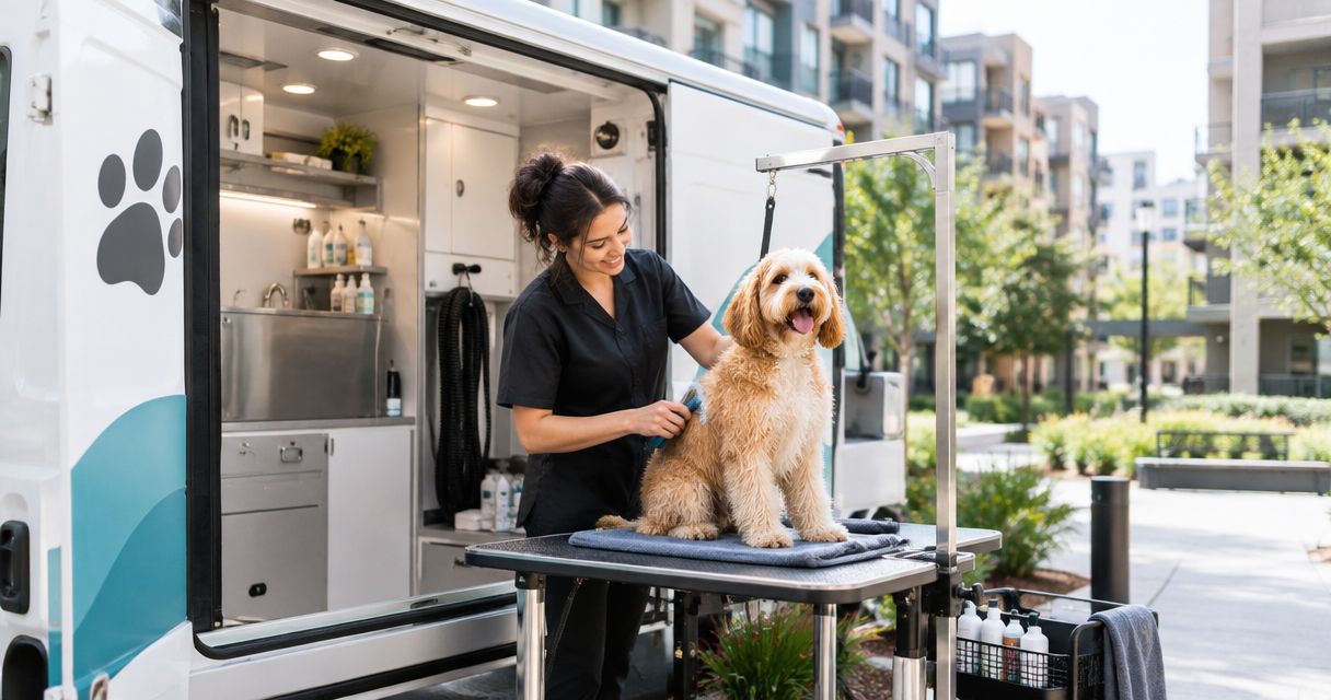 Mobile pet grooming for apartment dwellers: complete 2026 guide