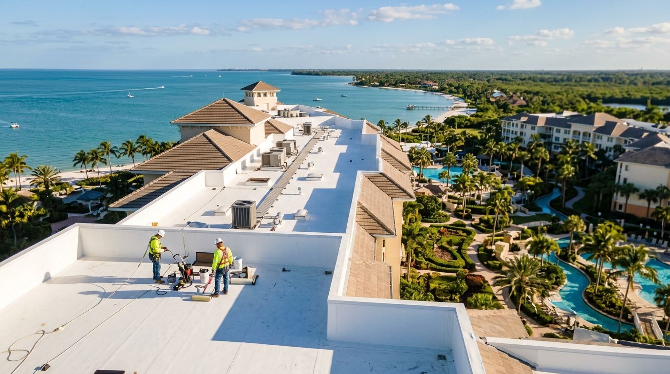 Commercial roofing for hotels and resorts in SW Florida